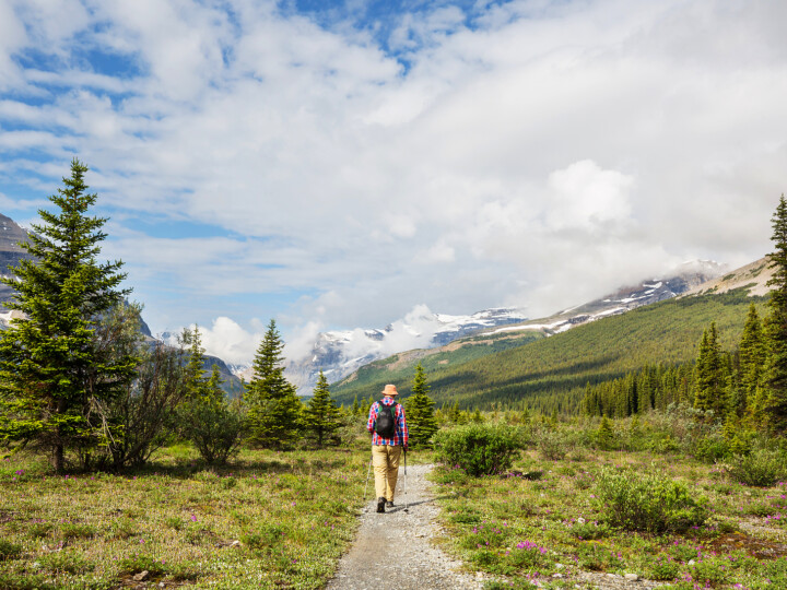 hiker walking