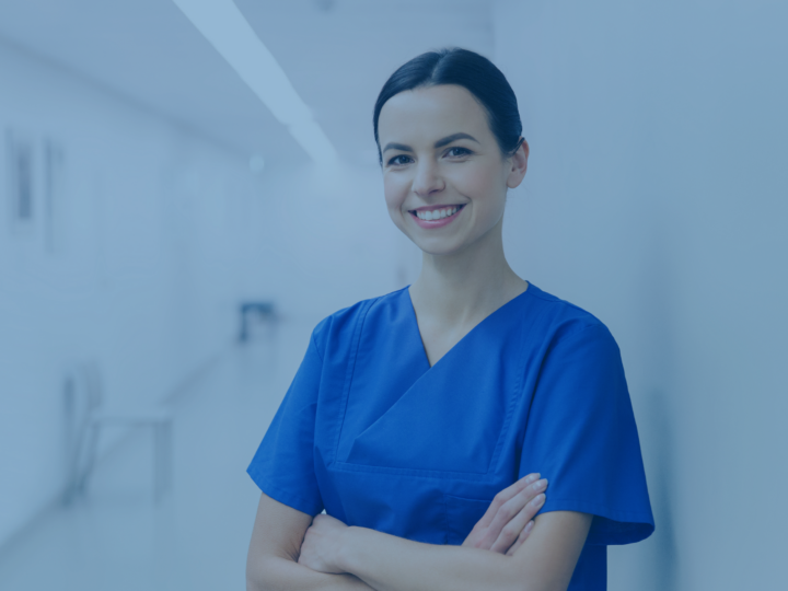 travel nurse crossing arms